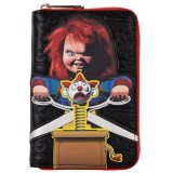 LOUNGEFLY CHUCKY CLOWN WOMAN ZIP WALLET