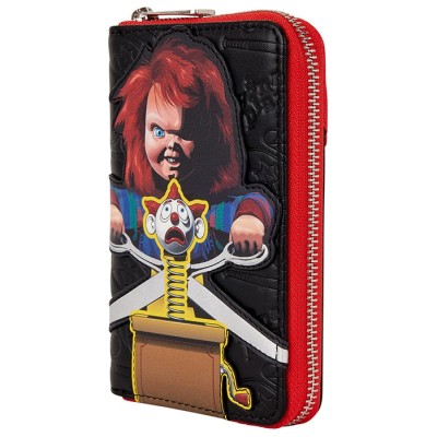 LOUNGEFLY CHUCKY CLOWN WOMAN ZIP WALLET