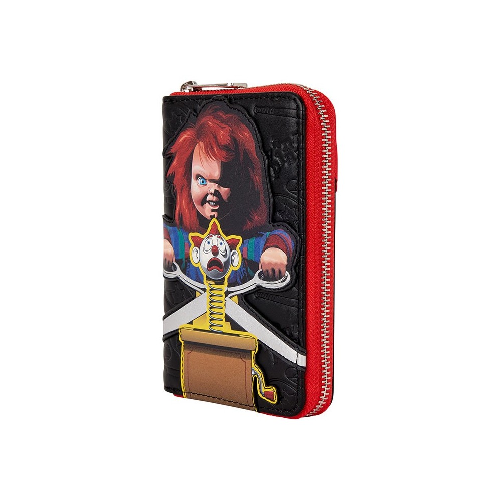 LOUNGEFLY CHUCKY CLOWN WOMAN ZIP WALLET