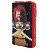 LOUNGEFLY CHUCKY CLOWN WOMAN ZIP WALLET