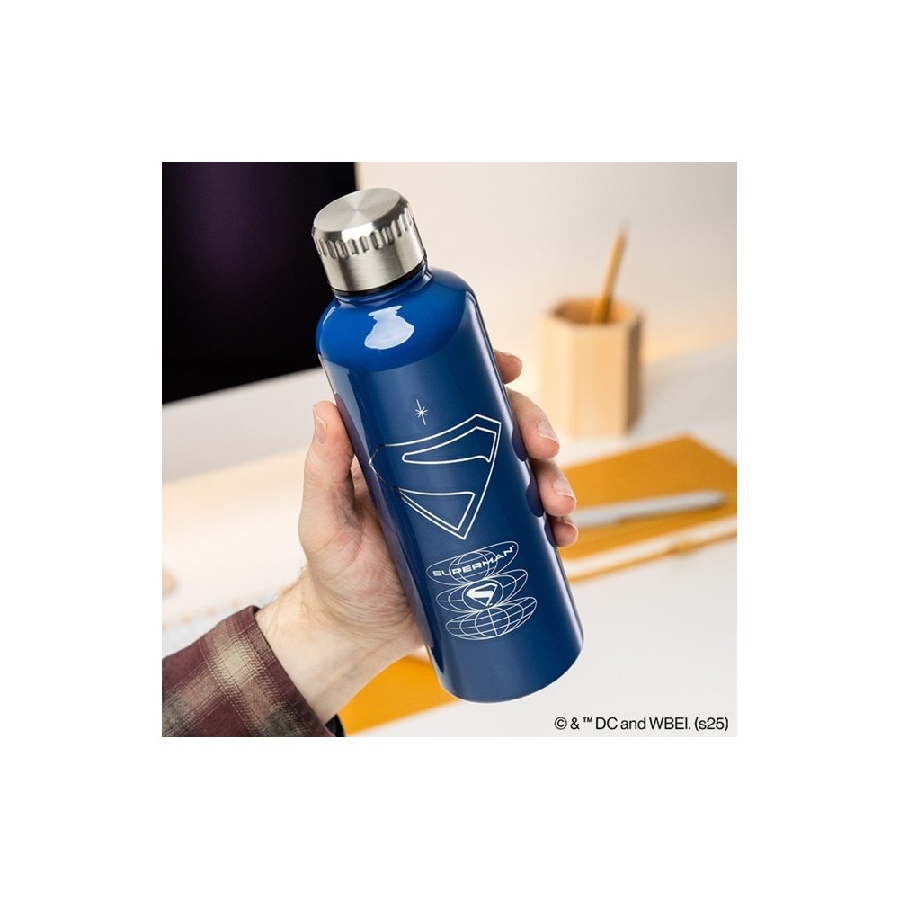 SUPERMAN 2025 MOVIE BORRACCIA BOTTIGLIA METALLO 500ML PALADONE PRODUCTS