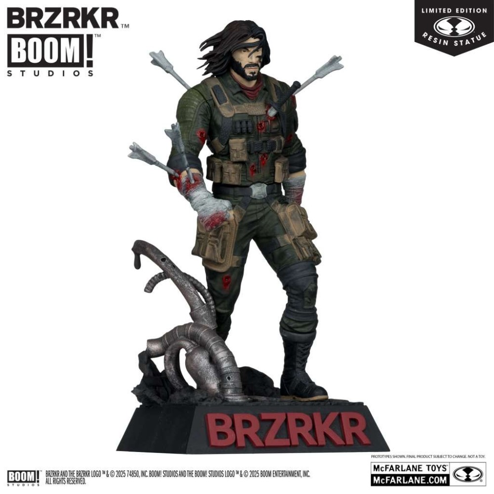 MC FARLANE BRZRKR B RESIN STATUE FIGURE