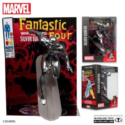 MARVEL COLLECTION PVC STATUE SILVER SURFER (FANTASTIC FOUR 72) 1/6 STATUA FIGURE MC FARLANE