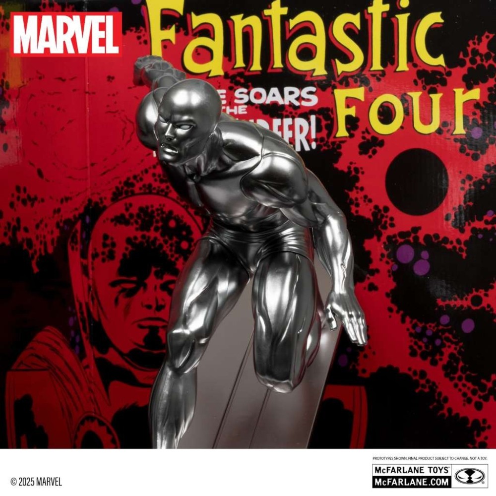 MC FARLANE MARVEL COLLECTION PVC STATUE SILVER SURFER (FANTASTIC FOUR 72) 1/6 SCALE PVC STATUE FIGURE