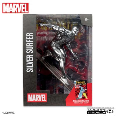 MARVEL COLLECTION PVC STATUE SILVER SURFER (FANTASTIC FOUR 72) 1/6 STATUA FIGURE MC FARLANE