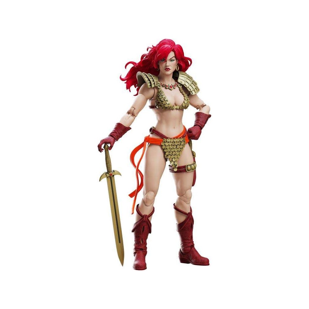 RED SONJA LIMITED GOLD AND RED EPIC H.A.C.K.S. ACTION FIGURE BOSS FIGHT STUDIO