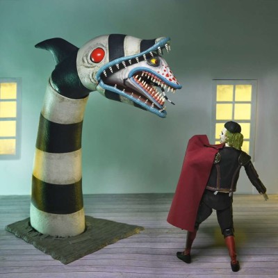 BEETLEJUICE BEETLEJUICE ULTIMATE MATADOR BEETLEJUICE AND SANDWORM ACTION FIGURE NECA