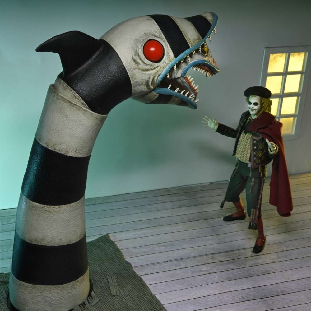 NECA BEETLEJUICE 2 ULTIMATE MATADOR BEETLEJUICE & SANDWORM 2-PACK ACTION FIGURES
