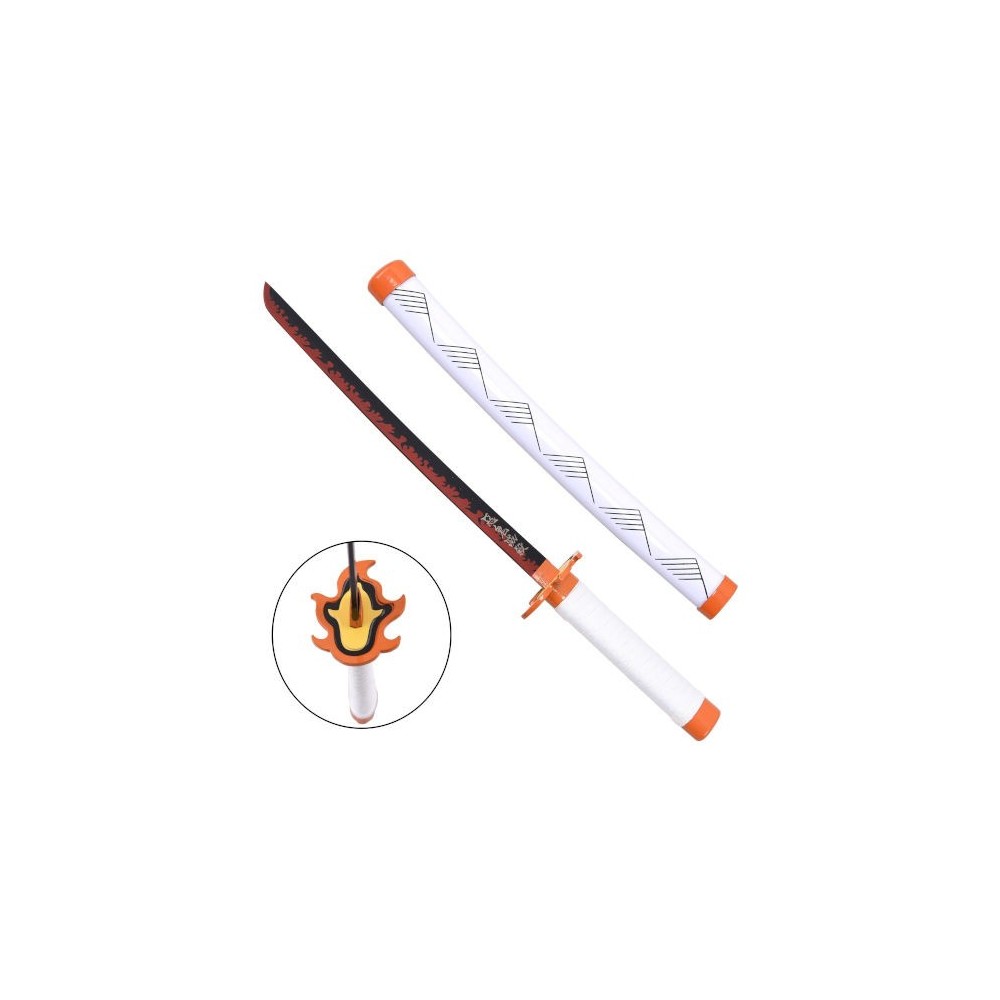 DEMON SLAYER KYOJURO RENGOKU MINI KATANA IN BAMBOO REPLICA 45CM