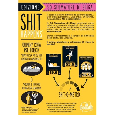GOLIATH SHIT HAPPENS 50 SFUMATURE DI SFIGA GIOCO DA TAVOLO