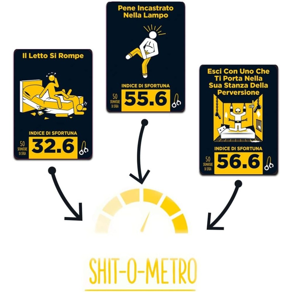 GOLIATH SHIT HAPPENS 50 SFUMATURE DI SFIGA GIOCO DA TAVOLO