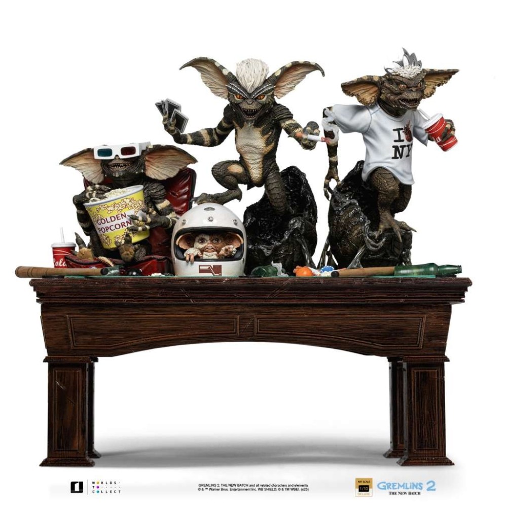 GREMLINS 2 ART SCALE DELUXE DIORAMA 1/10 STATUA FIGURE IRON STUDIOS