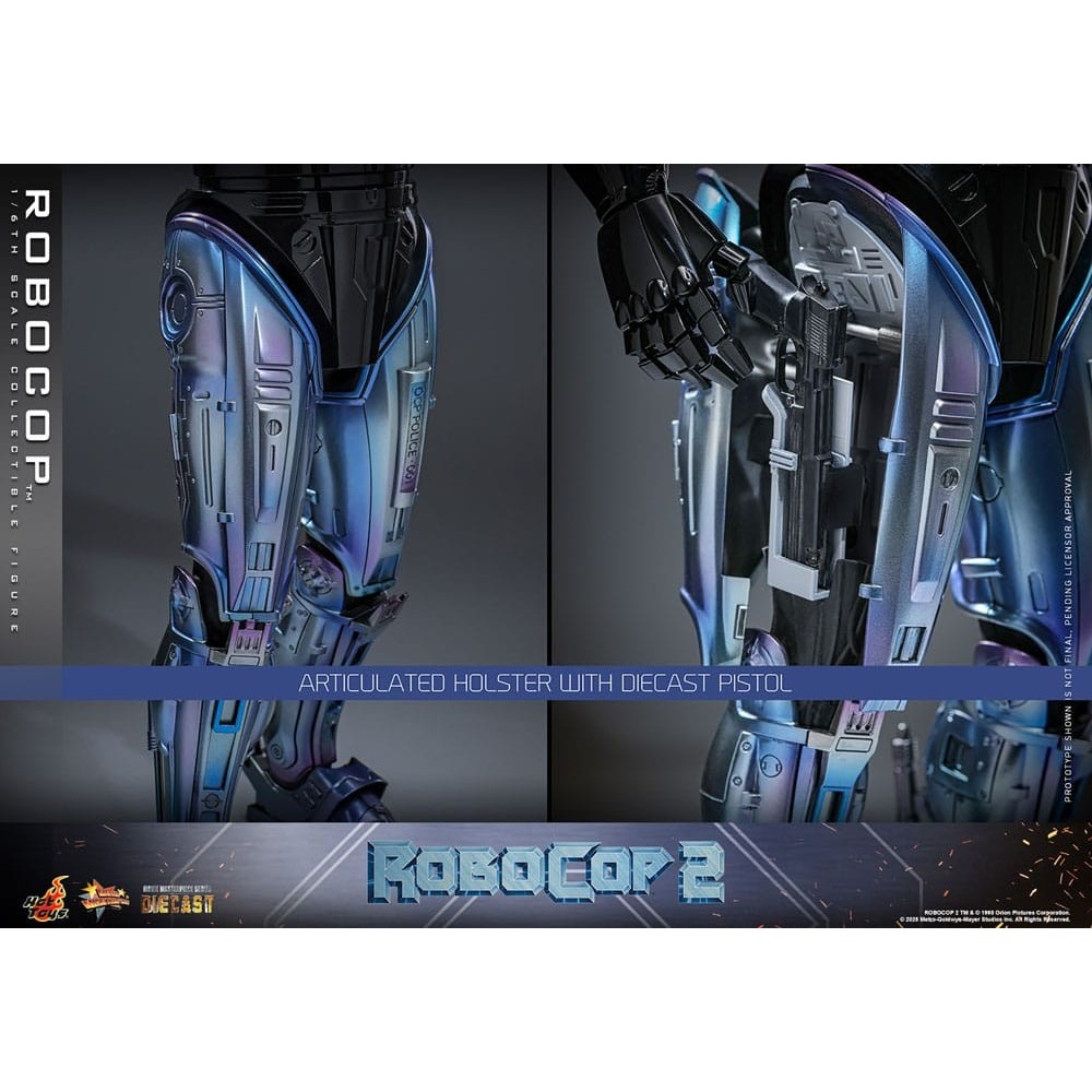 HOT TOYS ROBOCOP 2 MOVIE MASTERPIECE ROBOCOP DIECAST 1/6 30CM ACTION FIGURE