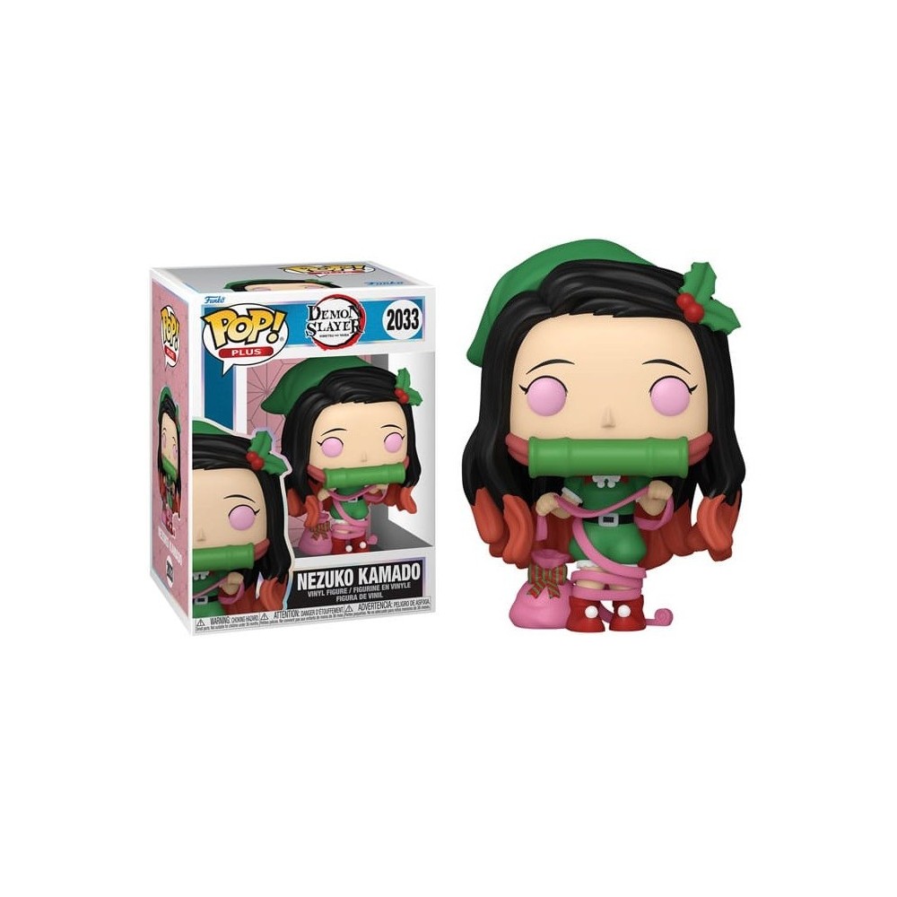 FUNKO POP! DEMON SLAYER NEZUKO KAMADO HOLIDAY BOBBLE HEAD FIGURE FUNKO