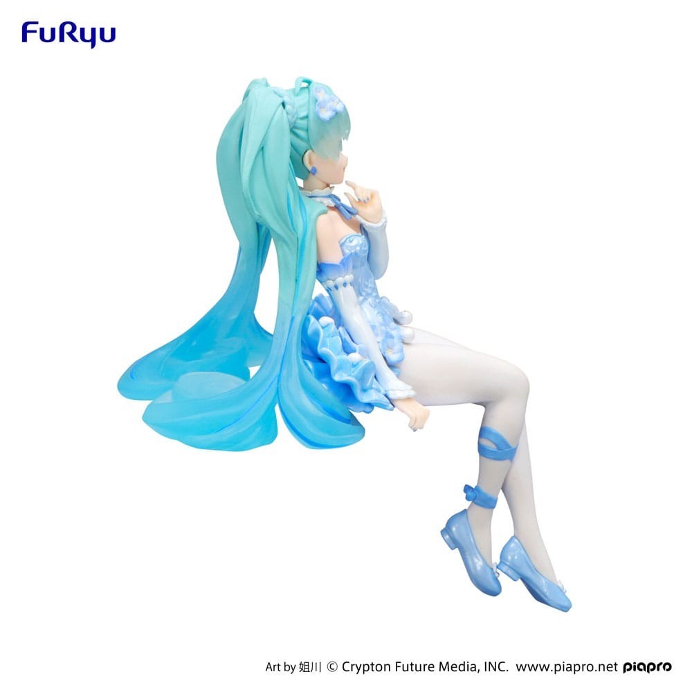 FURYU HATSUNE MIKU FLOWER FAIRY NEMOPHILA PAIL BLUE VER. NOODLE STOPPER FIGURE STATUE
