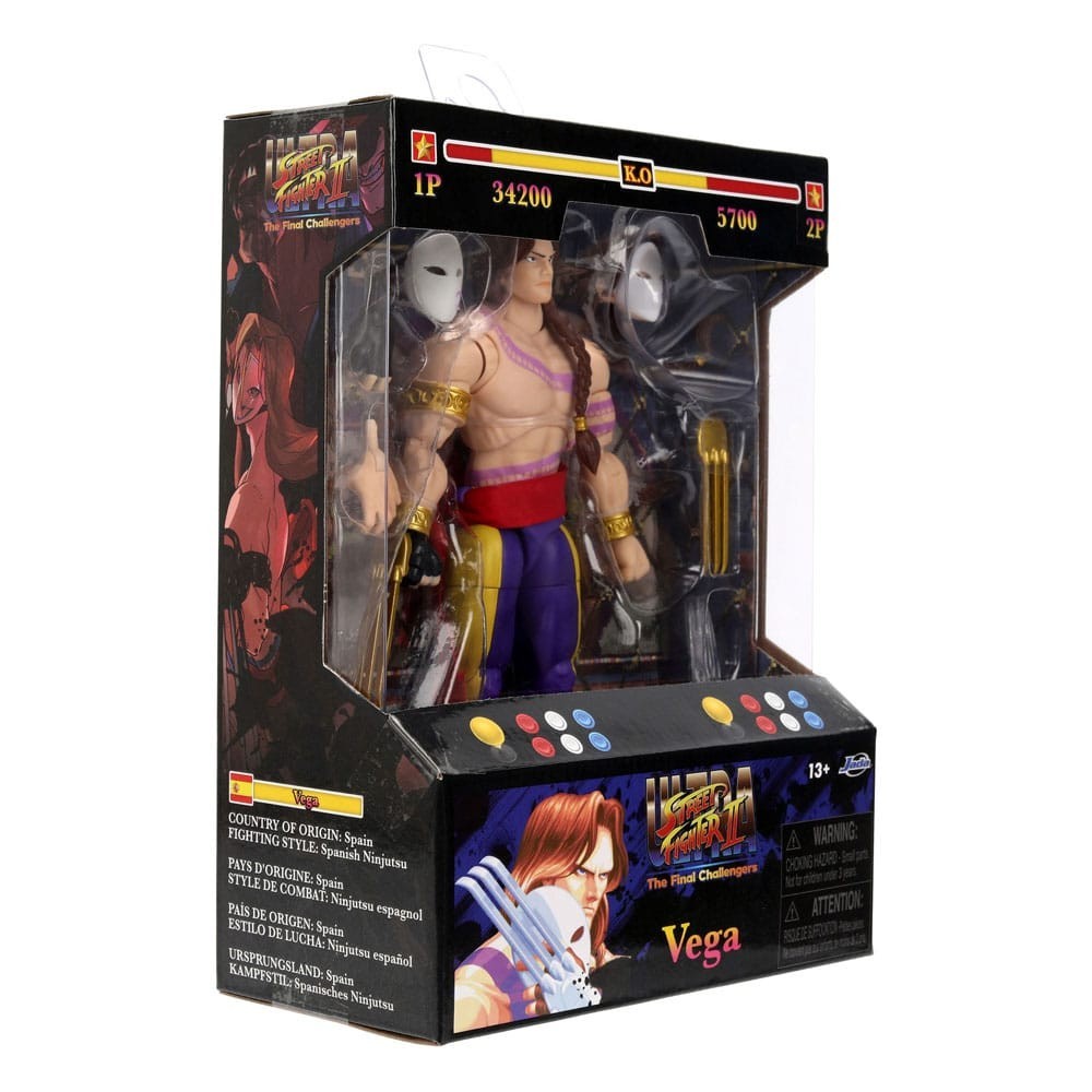 ULTRA STREET FIGHTER II VEGA ACTION FIGURE JADA TOYS