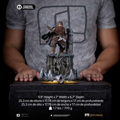 IL SIGNORE DEGLI ANELLI GIMLI UNLEASHED ART SCALE 1/10 STATUA FIGURE IRON STUDIOS
