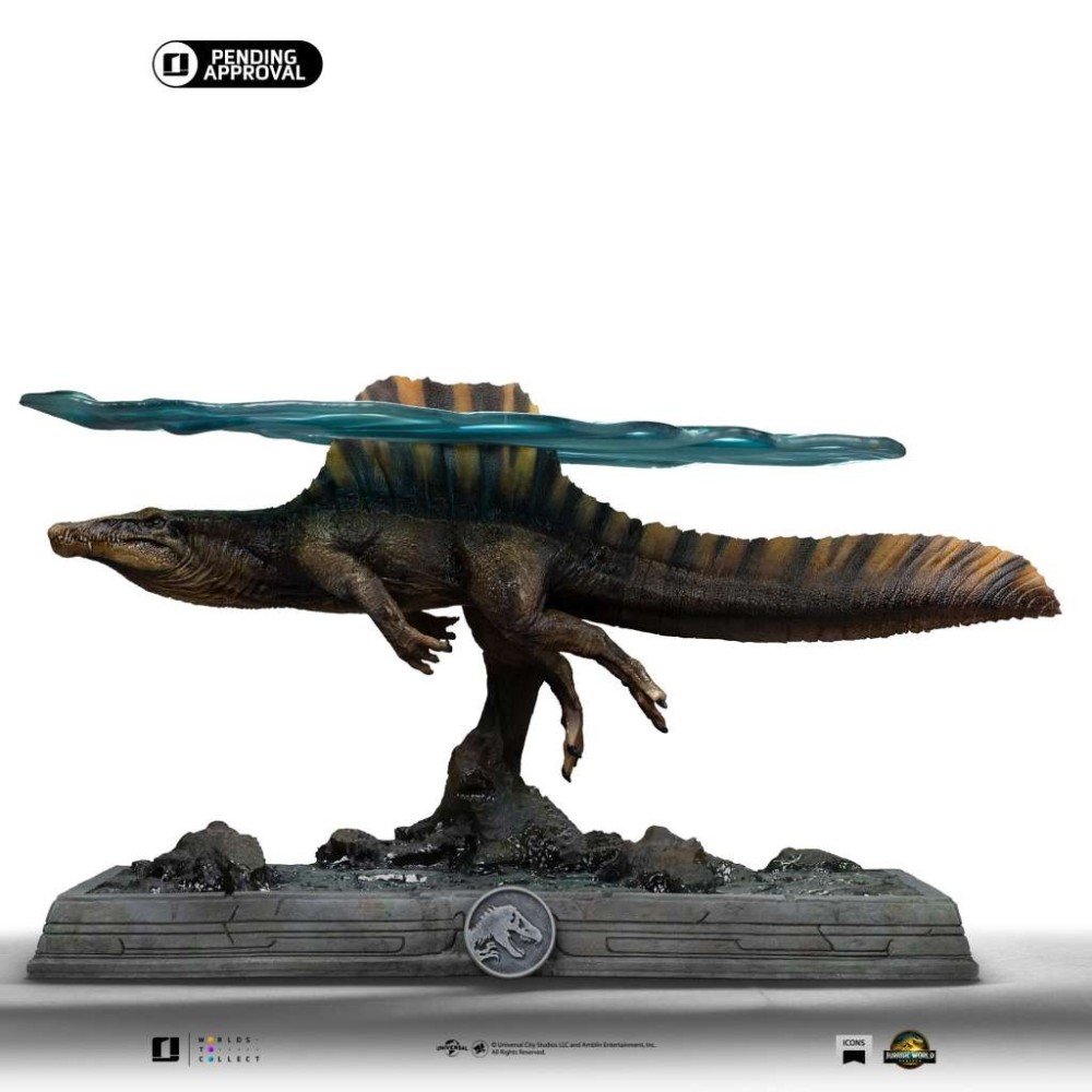 IRON STUDIOS JURASSIC WORLD REBIRTH SPINOSAURUS ICONS SERIES RESIN STATUE FIGURE