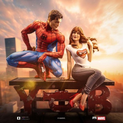 IRON STUDIOS SPIDER-MAN AND MJ 1/6 SCALE DIORAMA RESIN STATUE FIGURE