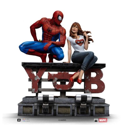SPIDER-MAN AND MJ 1/6 SCALE DIORAMA STATUA FIGURE IRON STUDIOS