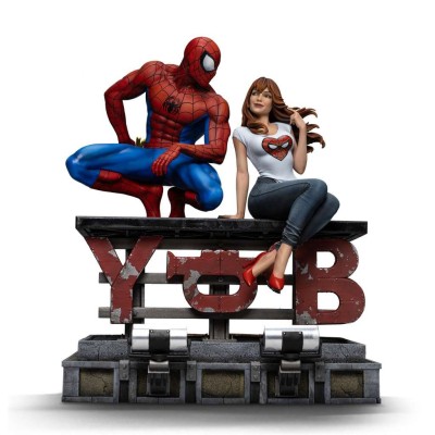 IRON STUDIOS SPIDER-MAN AND MJ 1/6 SCALE DIORAMA RESIN STATUE FIGURE
