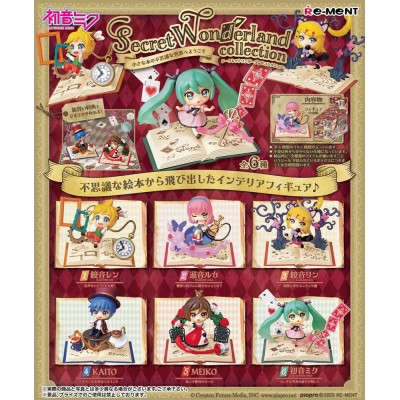 HATSUNE MIKU SECRET WONDERLAND COLLECTION DISPLAY 6-PACK BOX MINI FIGURE RE-MENT