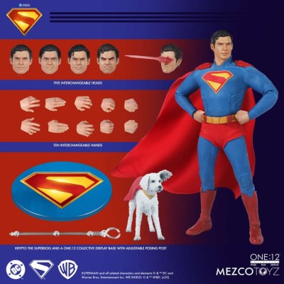 MEZCO TOYS SUPERMAN THE MOVIE ONE:12 COLLECTIVE PVC ACTION FIGURE
