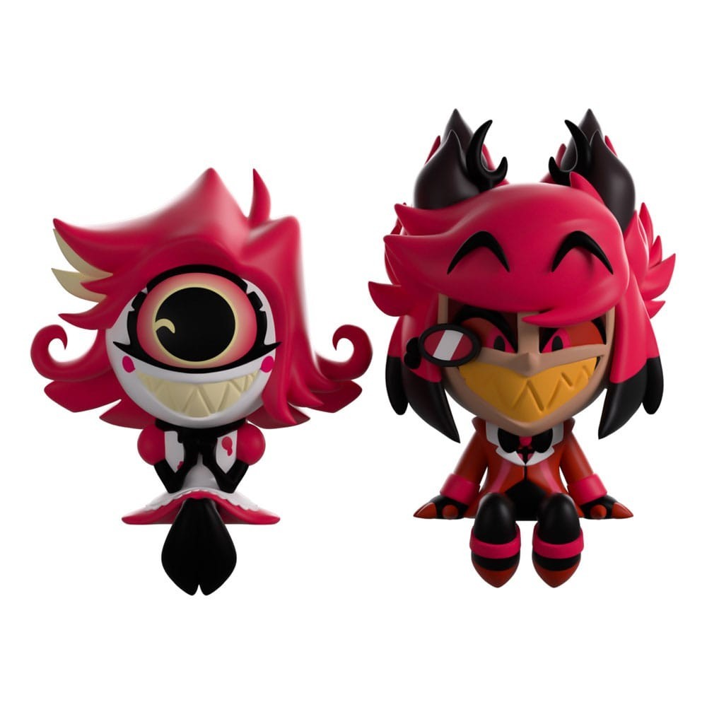 YOUTOOZ HAZBIN HOTEL ALASTOR AND NIFFTY MONITOR BUDDIEZ VINYL FIGURES