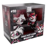 YOUTOOZ HAZBIN HOTEL ANGEL DUST AND HUSK MONITOR BUDDIEZ VINYL FIGURES