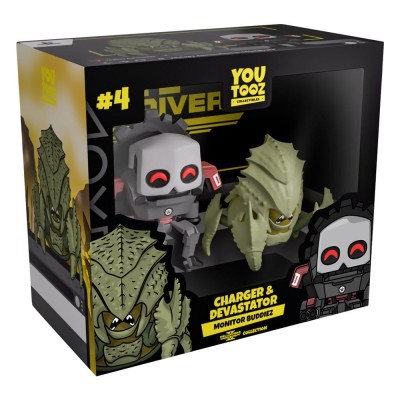 YOUTOOZ HELLDIVERS 2 CHARGER AND DEVASTATOR MONITOR BUDDIEZ VINYL FIGURES