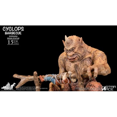 STAR ACE RAY HARRYHAUSEN CYCLOPS BARBECUE DIORAMA RESIN STATUE