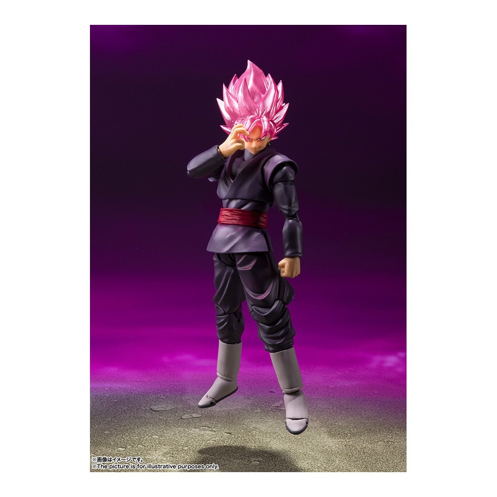 BANDAI DRAGON BALL SUPER GOKU BLACK SUPER SAIYAN ROSE S.H. FIGUARTS SERIES PVC ACTION FIGURE