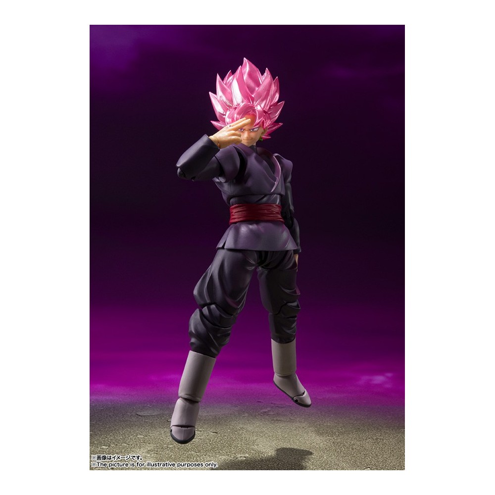 BANDAI DRAGON BALL SUPER GOKU BLACK SUPER SAIYAN ROSE S.H. FIGUARTS SERIES PVC ACTION FIGURE