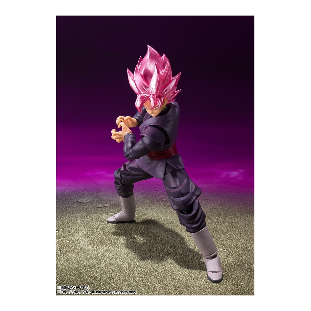 BANDAI DRAGON BALL SUPER GOKU BLACK SUPER SAIYAN ROSE S.H. FIGUARTS SERIES PVC ACTION FIGURE