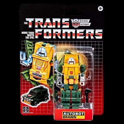 HASBRO TRANSFORMERS RETRO G1 AUTOBOT BRAWN PVC ACTION FIGURE
