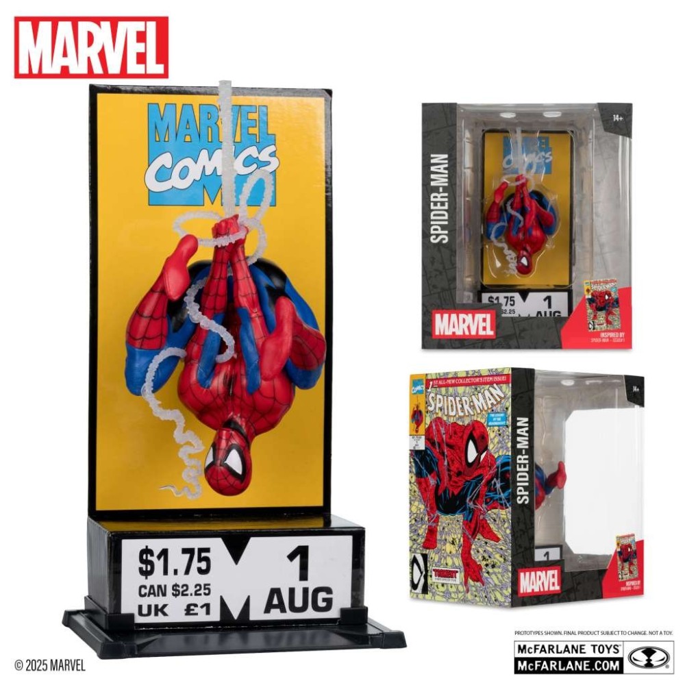 MARVEL COLLECTION PVC STATUE SPIDER-MAN CORNER BOX 1/10 STATUA FIGURE MC FARLANE