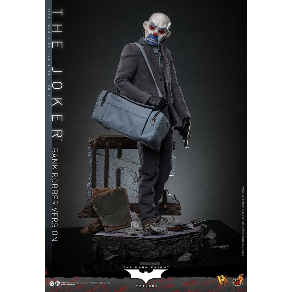 THE DARK KNIGHT MOVIE MASTERPIECE THE JOKER BANK ROBBER VER. 30CM ACTION FIGURE HOT TOYS