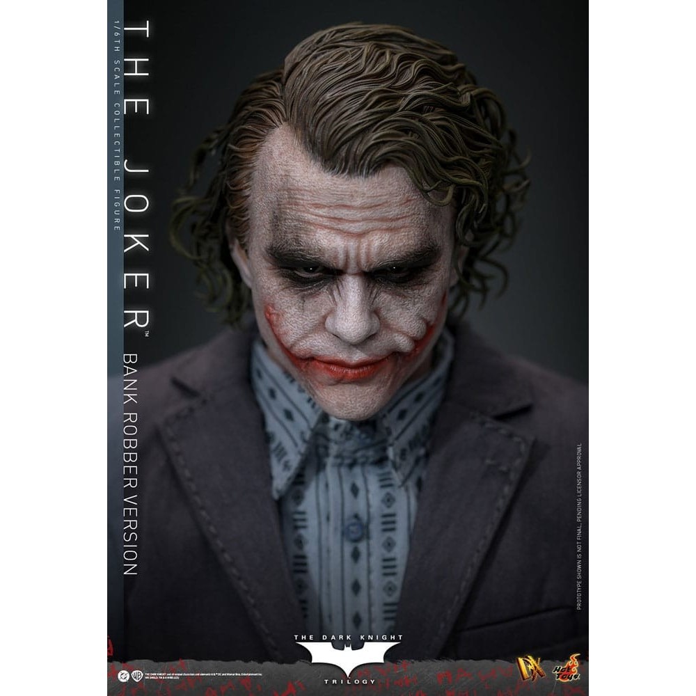 HOT TOYS THE DARK KNIGHT MOVIE MASTERPIECE THE JOKER BANK ROBBER VERSION 1/6 30CM ACTION FIGURE