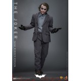 HOT TOYS THE DARK KNIGHT MOVIE MASTERPIECE THE JOKER BANK ROBBER VERSION 1/6 30CM ACTION FIGURE