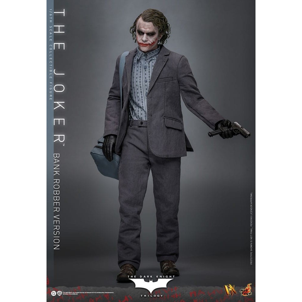 THE DARK KNIGHT MOVIE MASTERPIECE THE JOKER BANK ROBBER VER. 30CM ACTION FIGURE HOT TOYS