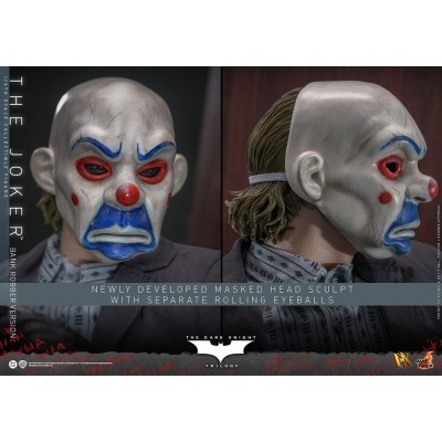 THE DARK KNIGHT MOVIE MASTERPIECE THE JOKER BANK ROBBER VER. 30CM ACTION FIGURE HOT TOYS