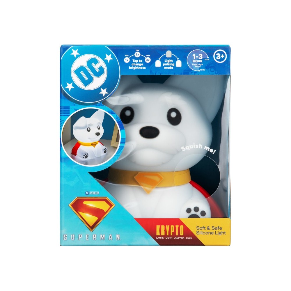 SUPERMAN 2025 KRYPTO SQUISHYGLO SILICONE LAMPADA PALADONE PRODUCTS