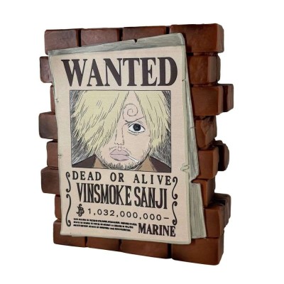 ONE PIECE POSTER WANTED VINSMOKE SANJI SALVADANAIO PLASTOY