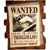 ONE PIECE POSTER WANTED TRAFALGAR LAW SALVADANAIO PLASTOY