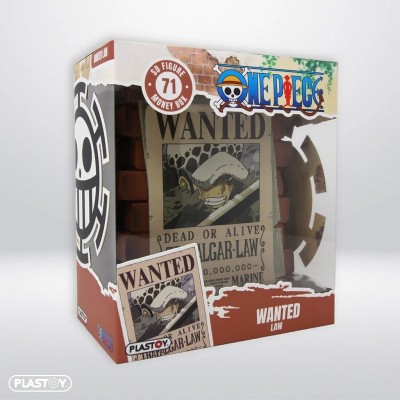 ONE PIECE POSTER WANTED TRAFALGAR LAW SALVADANAIO PLASTOY