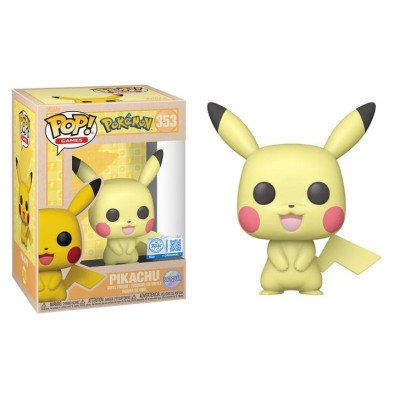 FUNKO POP! POKEMON PIKACHU SOFT COLOR BOBBLE HEAD FIGURE FUNKO