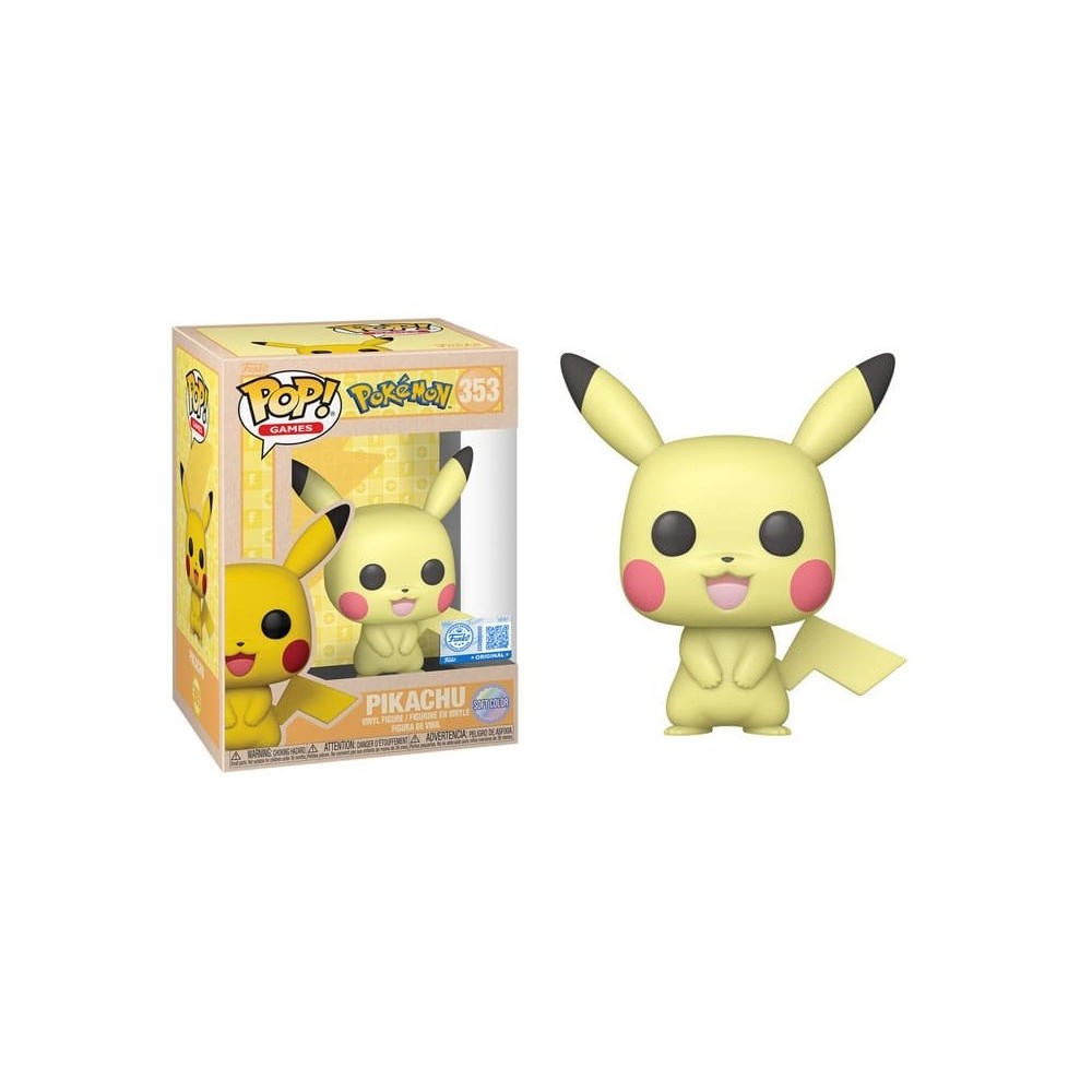 FUNKO FUNKO POP! GAMES POKEMON PIKACHU SOFT COLOR PVC BOBBLE HEAD