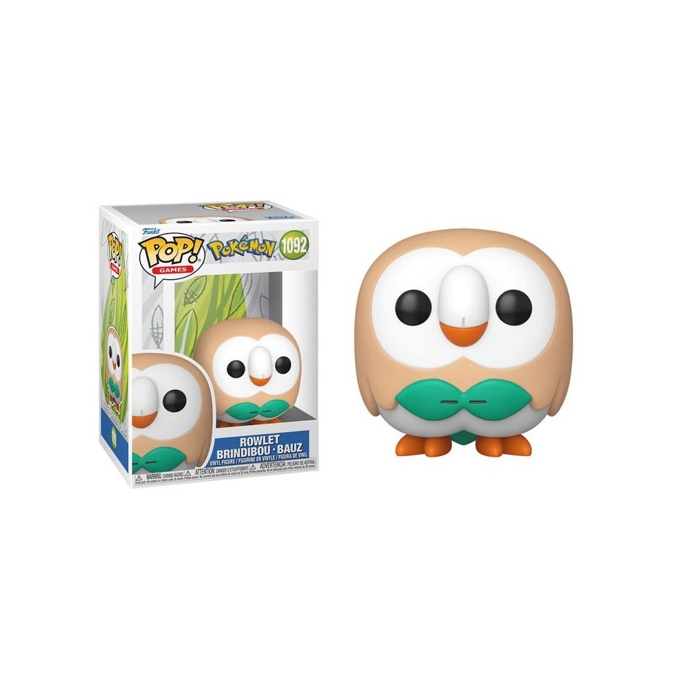 FUNKO POP! POKEMON ROWLET BOBBLE HEAD FIGURE FUNKO
