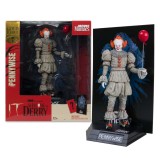 MC FARLANE MOVIE MANIACS IT PENNYWISE WELCOME TO DERRY STATUE PVC FIGURE