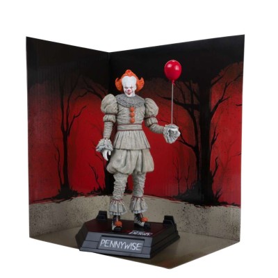 MOVIE MANIACS IT PENNYWISE WELCOME TO DERRY STATUA FIGURE MC FARLANE